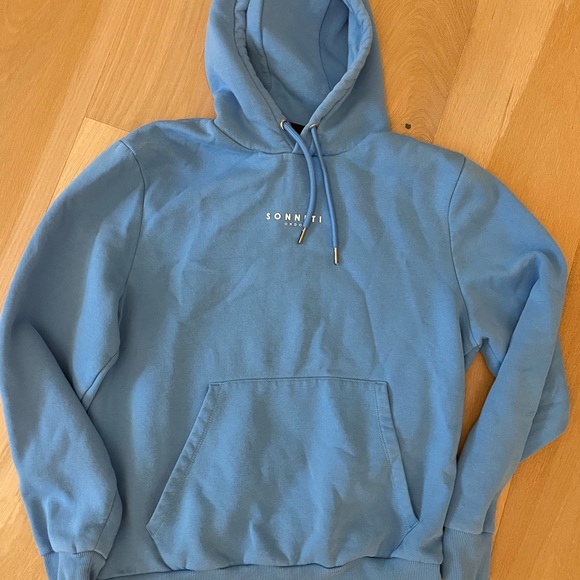 Sky Blue Men's Hoodie - Picture 2 of 3